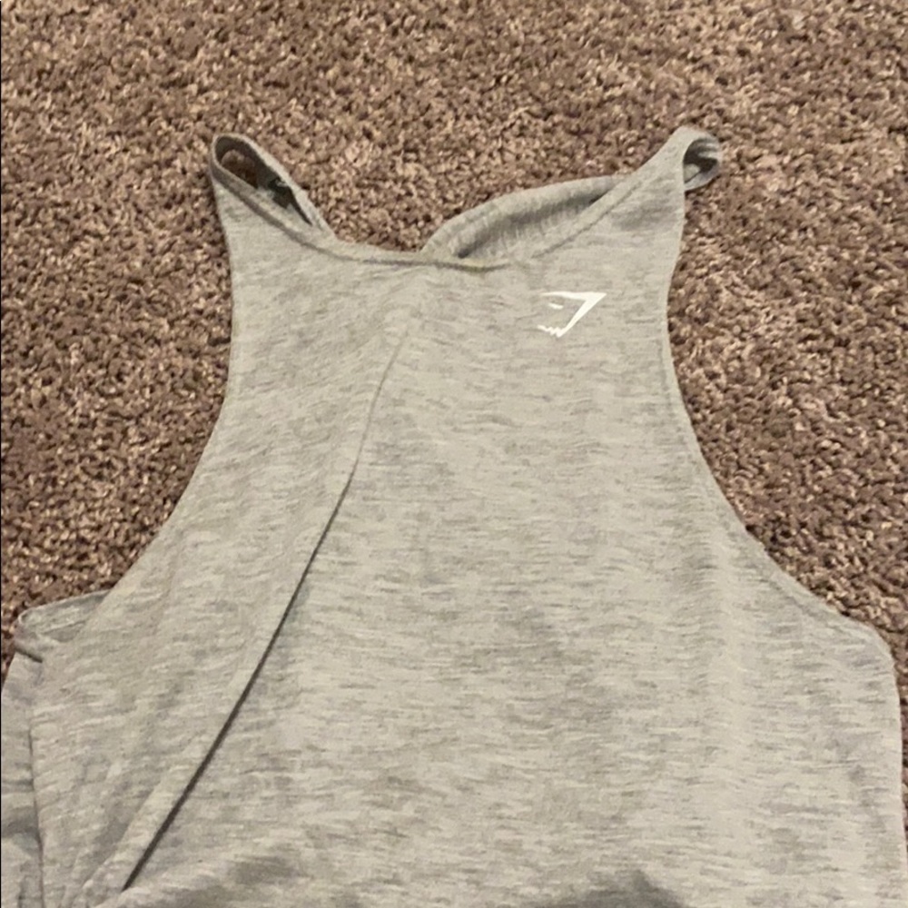 gymshark gray tank shirt